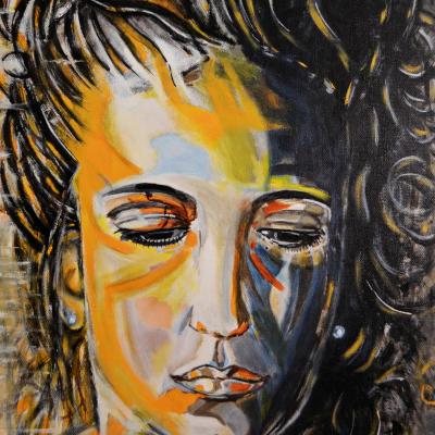 Les songes de Chloé - Acrylique sur toile - 45x70 - 200 €