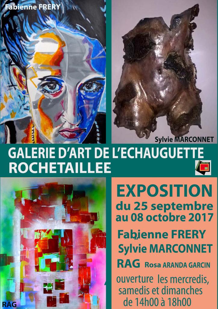 Affiche exposition galerie l'Echauguette Rochetaillée 2017